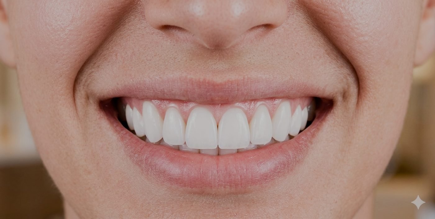 Sonrisa después de un diseño de sonrisa